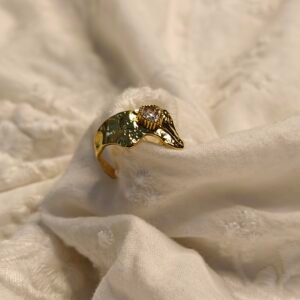 Skarra “Molten Crest” Gold-Plated Ring