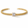 PRINCESS CUT STONE BRACELET