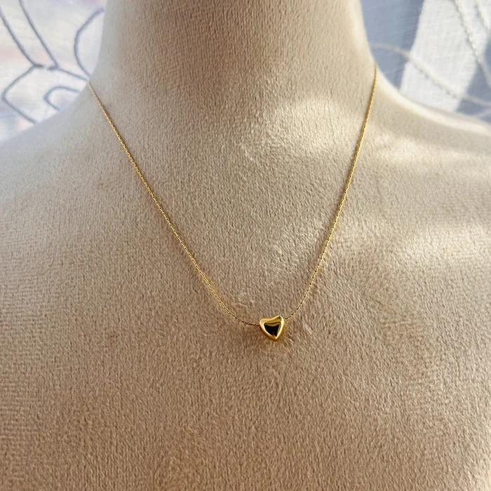 SKARRA TINY HEART NECKLACE
