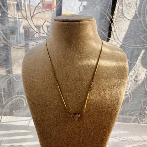 PEARL HEART TINY NECKLACE