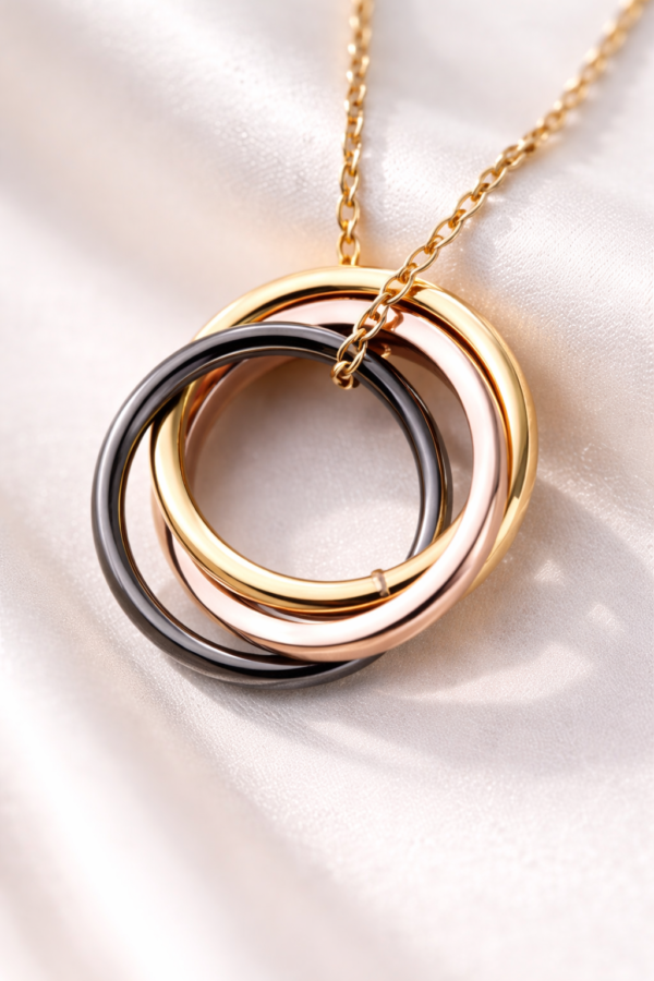 THREE METAL NECKLACE