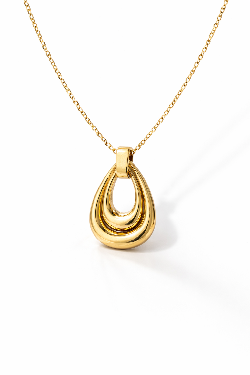 SMALL LEAF DROP NECKLACE