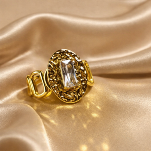 Skarra "Crater Light" Sculpted Gold Ring