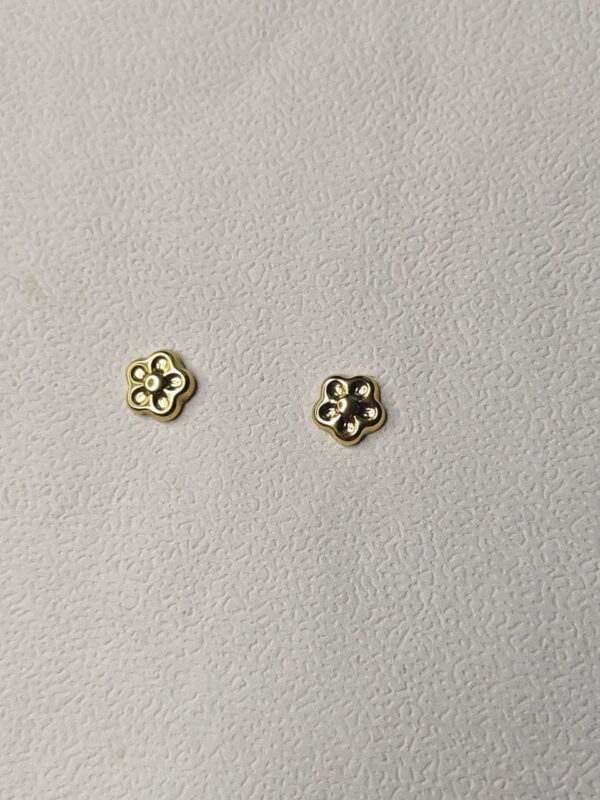 Aara Gold-Plated Floral Stud Earrings