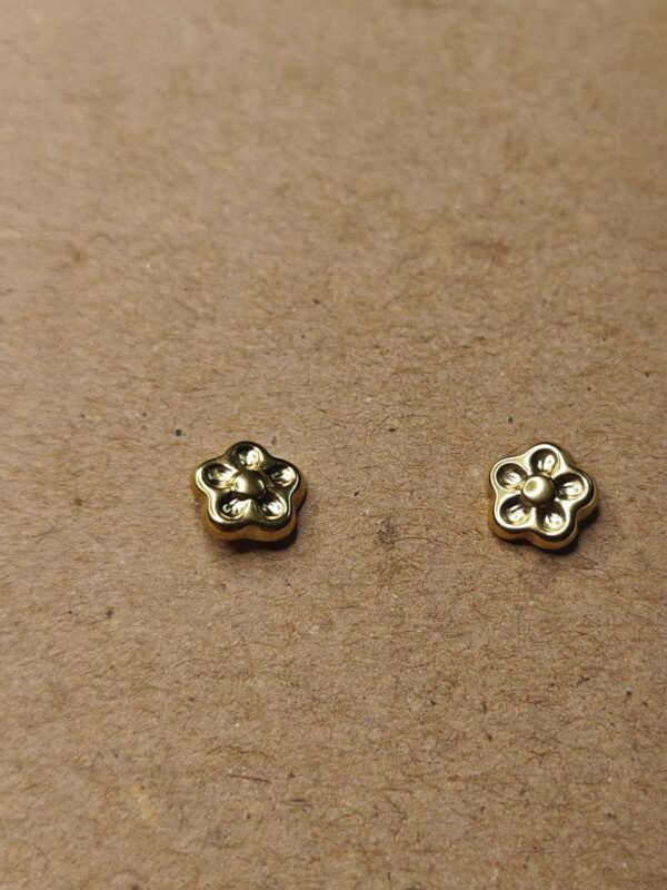 Aara Gold-Plated Floral Stud Earrings