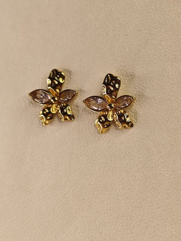 WhatsApp Image 2025-07-08 at 17.11.06 Textured Gold Floral Stud Earrings