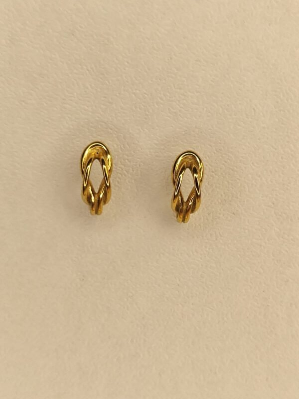 Gold-Tone Sculpted Minimal Earrings