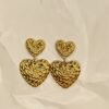 WhatsApp Image 2025-07-08 at 19.10.38 Textured Double Heart Drop Earrings