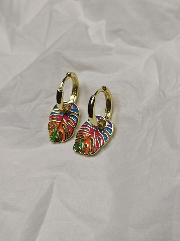 WhatsApp Image 2025-07-08 at 19.27.48 Tropica Leaf Drops – Multicolor Enamel Earrings