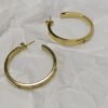 Gilded Arc Hoops – Bold Gold Plated Earrings