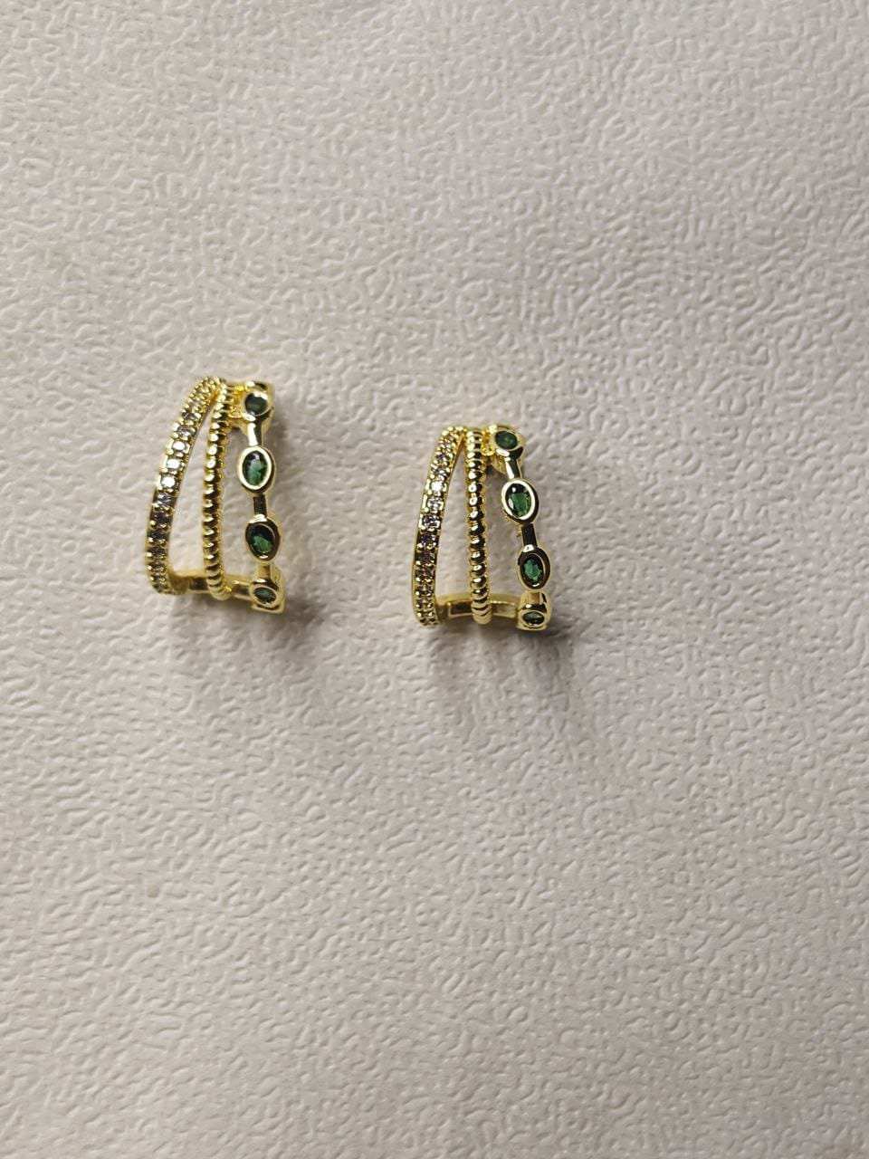  Emerald Radiance Hoops