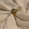 oplus_1048610 The Terra Ring – Textured Gold with Crystal Heart