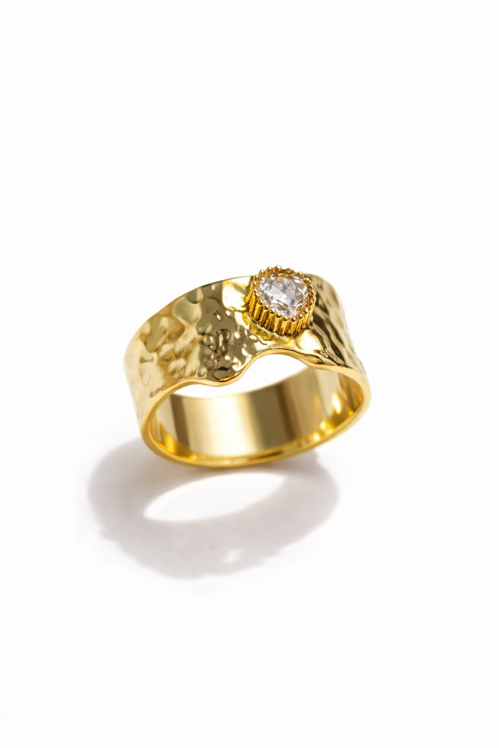 Skarra Molten Crest Gold-Plated Ring